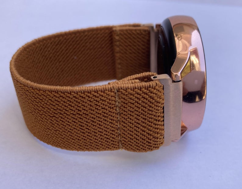 Elastic bands for Samsung Galaxy Active 1 & 2 Watch Band handmade watch bands for Samsung brown