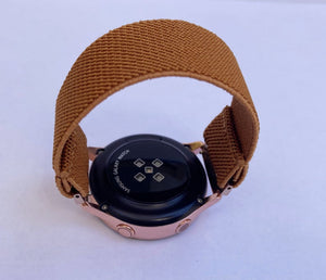 Elastic bands for Samsung Galaxy Active 1 & 2 Watch Band handmade watch bands for Samsung brown