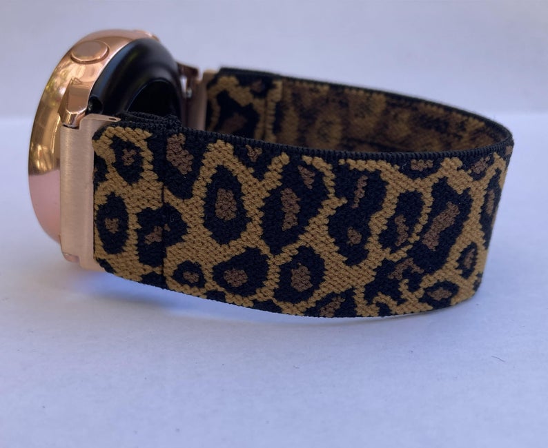 Elastic bands for Samsung Galaxy Active 1 & 2 Watch Band handmade watch bands for Samsung Leopard print