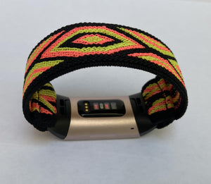 Elastic watch band for Fitbit charge 3 / 4 bands Handmade Customized Boho hippie Charge 3 bands