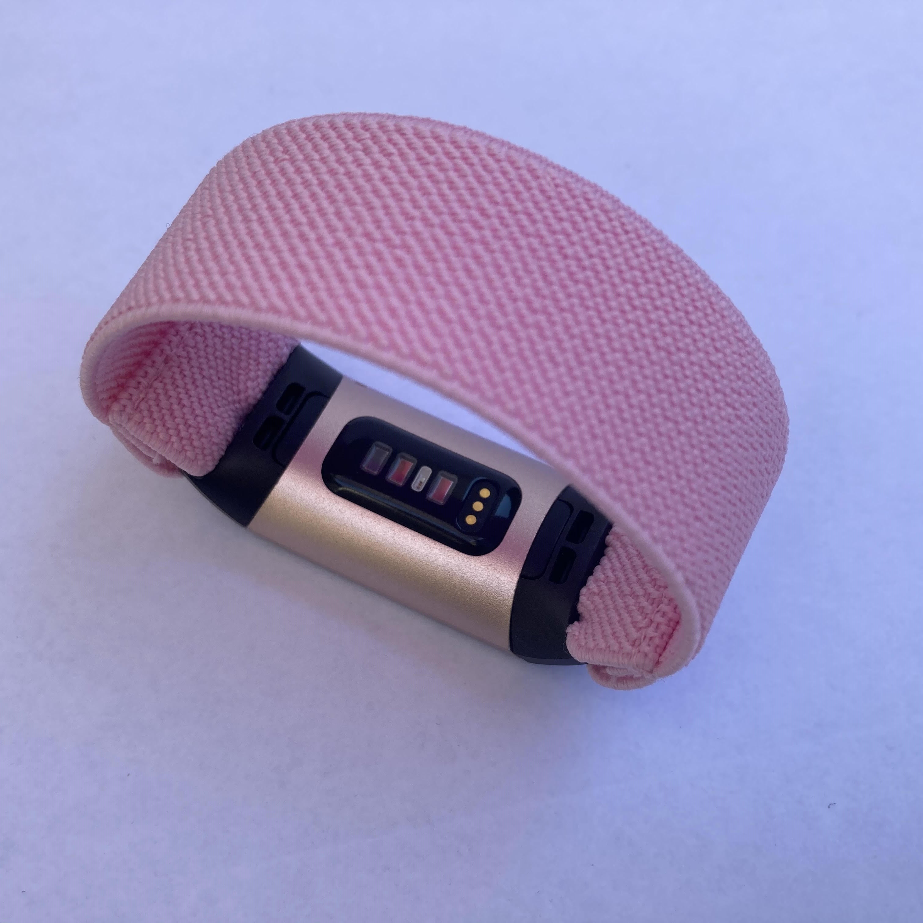 Elastic watch band for Fitbit charge 3 / 4 bands Handmade Customized Charge 3 bands pink