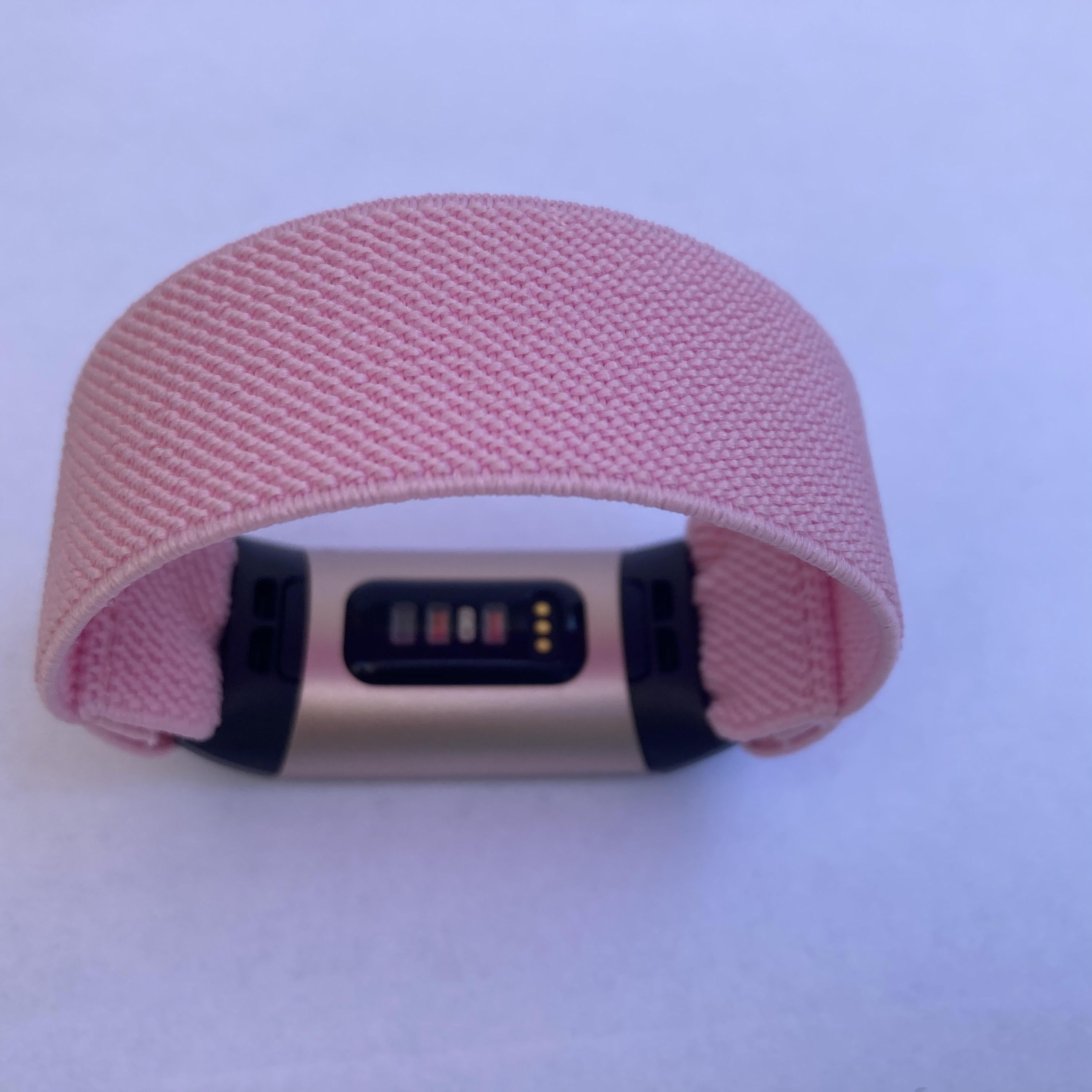 Elastic watch band for Fitbit charge 3 / 4 bands Handmade Customized Charge 3 bands pink