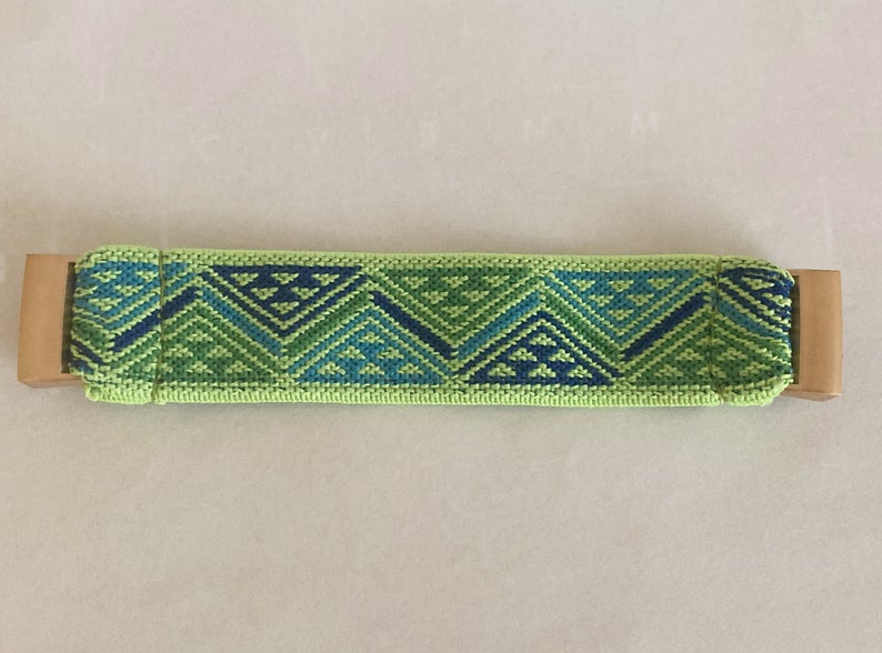 Elastic band for Fitbit charge 3 / 4 bands Handmade Customized Fitbit Charge 3 watch bands green pattern