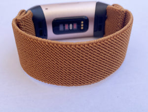 Elastic band for Fitbit charge 3 / 4 bands Handmade Customized Charge 3 watch bands brown new patterns