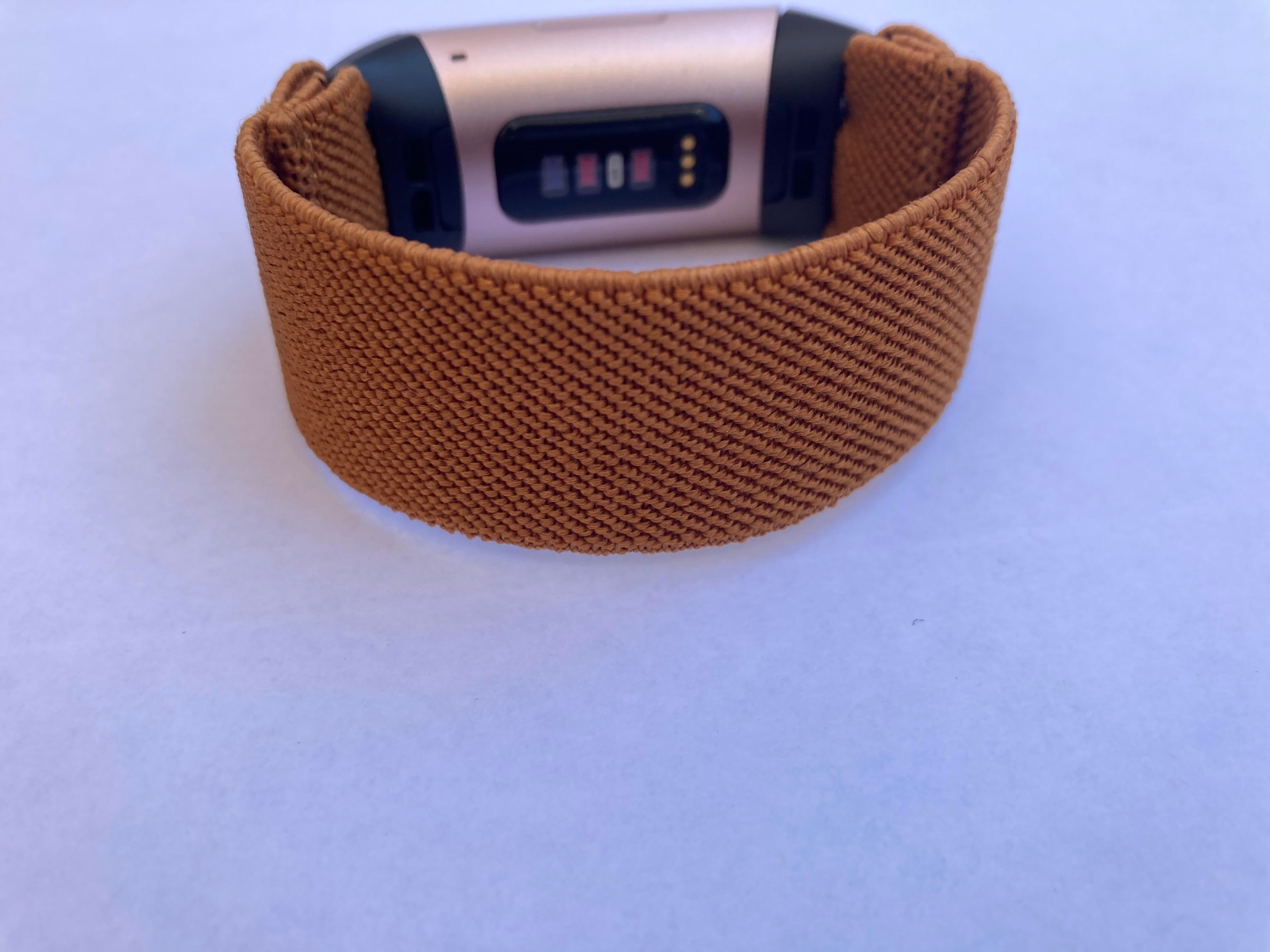 Elastic band for Fitbit charge 3 / 4 bands Handmade Customized Charge 3 watch bands brown new patterns