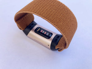 Elastic band for Fitbit charge 3 / 4 bands Handmade Customized Charge 3 watch bands brown new patterns