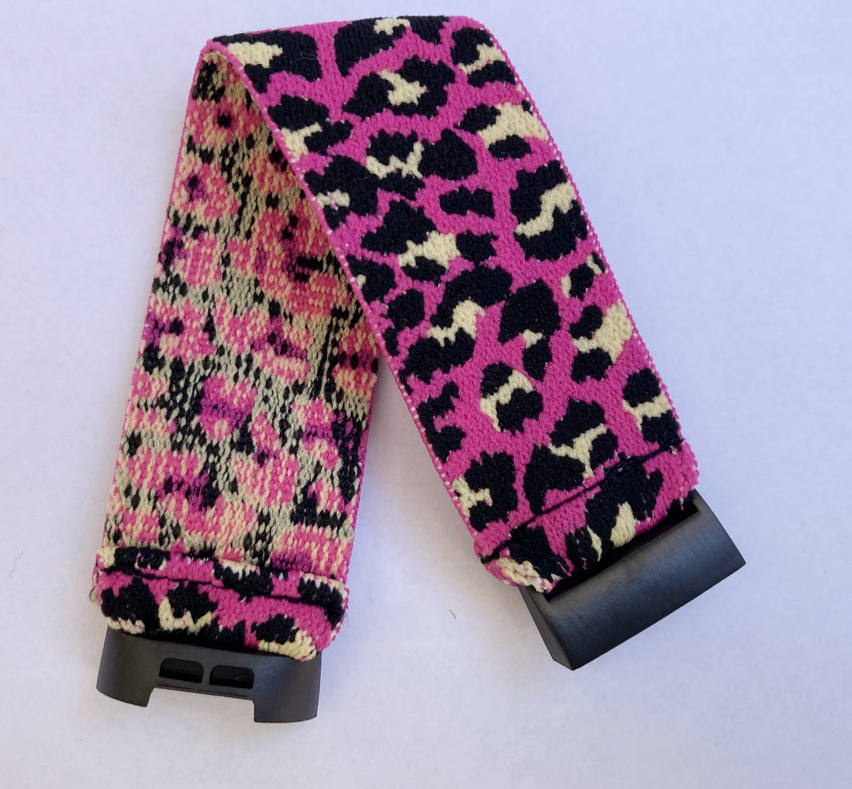 Elastic band for Fitbit charge 3 / 4 bands Handmade Customized Charge 3 watch bands pink leopard print