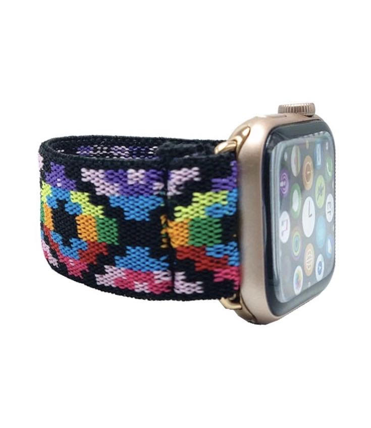 Elastic watch band for Apple Watch  38mm 40mm 42mm 44mm  all series Boho & hippie beach style