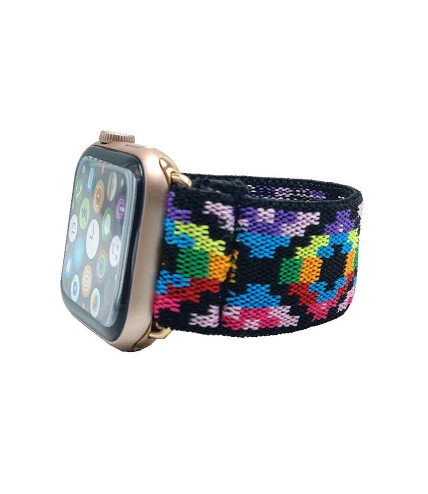 Elastic watch band for Apple Watch  38mm 40mm 42mm 44mm  all series Boho & hippie beach style