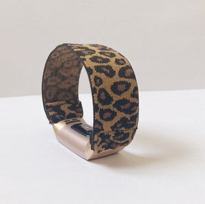 Elastic band for Fitbit charge 3 / 4 bands Handmade Customized Fitbit Charge 3 watch bands leopard print