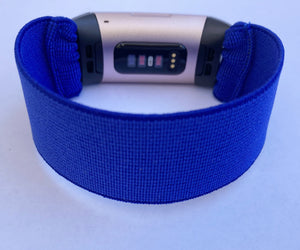 Elastic band for Fitbit charge 3 / 4 bands Handmade Customized Charge 3 watch bands blue new pattern