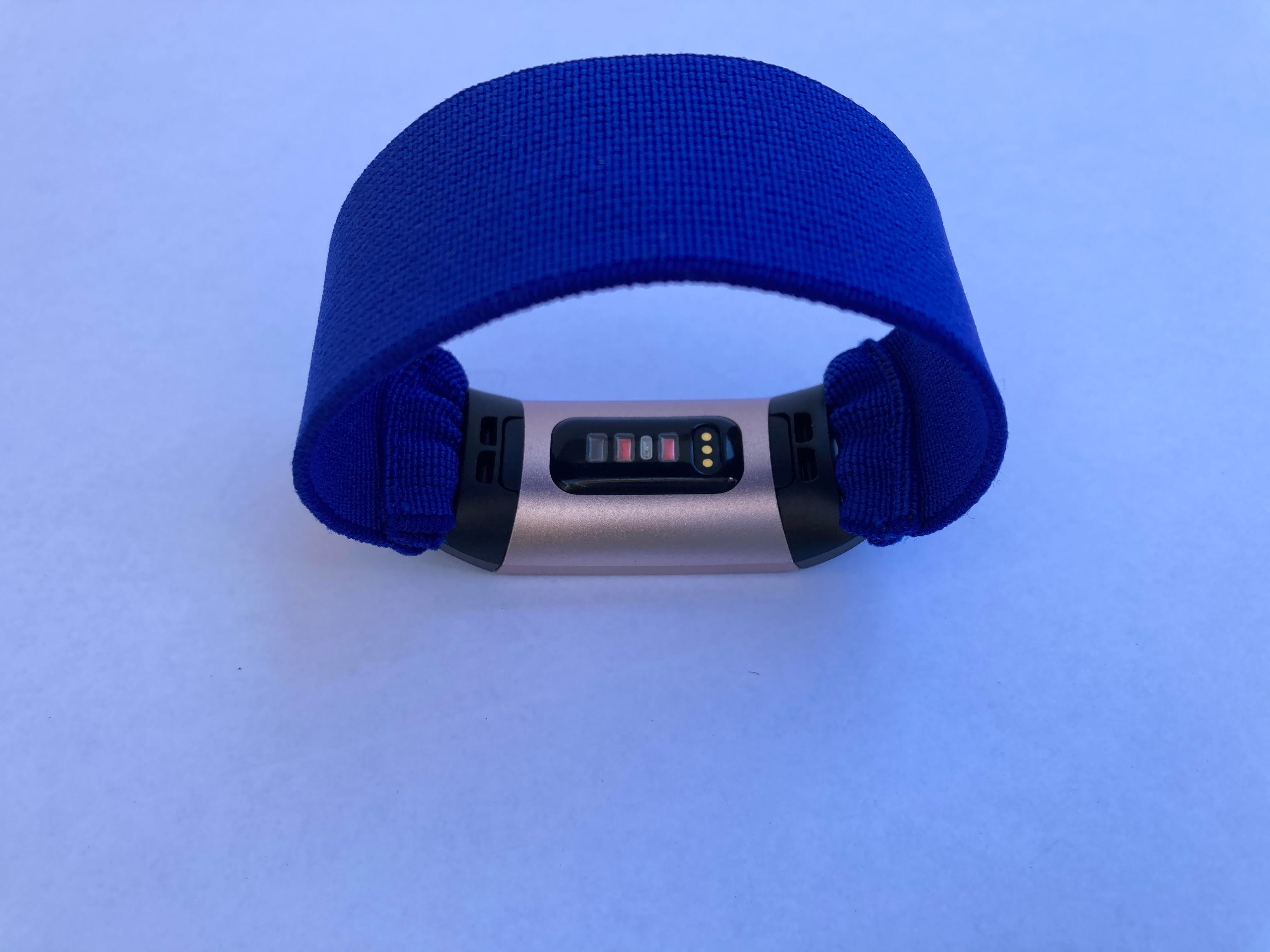 Elastic band for Fitbit charge 3 / 4 bands Handmade Customized Charge 3 watch bands blue new pattern