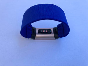 Elastic band for Fitbit charge 3 / 4 bands Handmade Customized Charge 3 watch bands blue new pattern