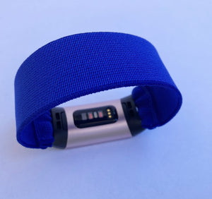 Elastic band for Fitbit charge 3 / 4 bands Handmade Customized Charge 3 watch bands blue new pattern