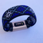 Elastic band for Fitbit charge 3 / 4 bands Handmade Customized Charge 3 watch bands blue pattern