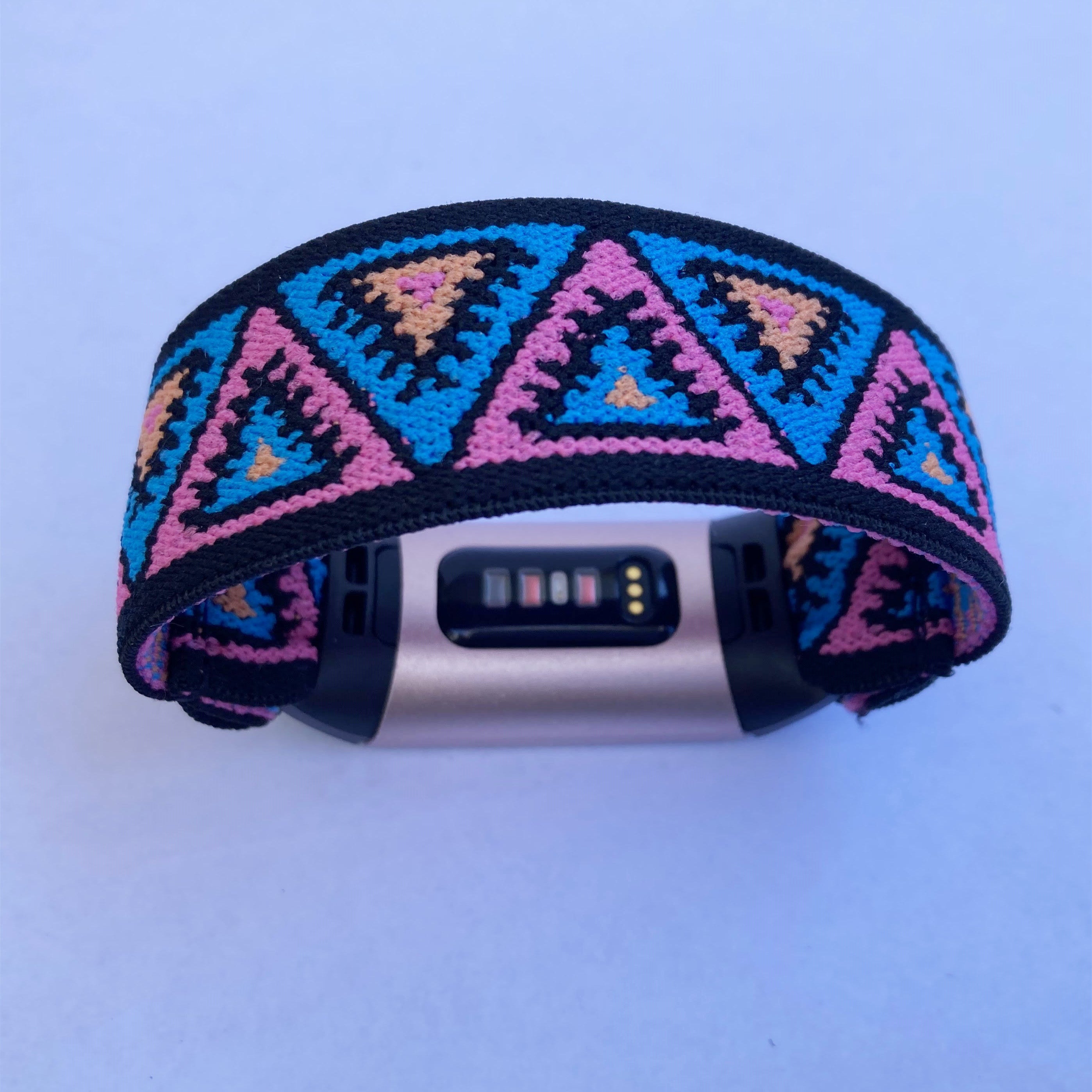 Elastic band for Fitbit charge 3 / 4 bands Handmade Customized Fitbit Charge 3 watch bands new pattern