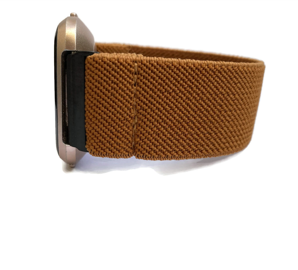 Elastic watch band for Fitbit Versa 1 ,2 and Fitbit Lite watch band for Fitbit watch brown