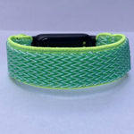 Elastic watch band for Fitbit Luxe hand made Boho hippie Elastic watch band New band green