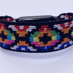 Elastic watch band for Fitbit Luxe hand made Boho hippie Elastic watch band New rainbow band