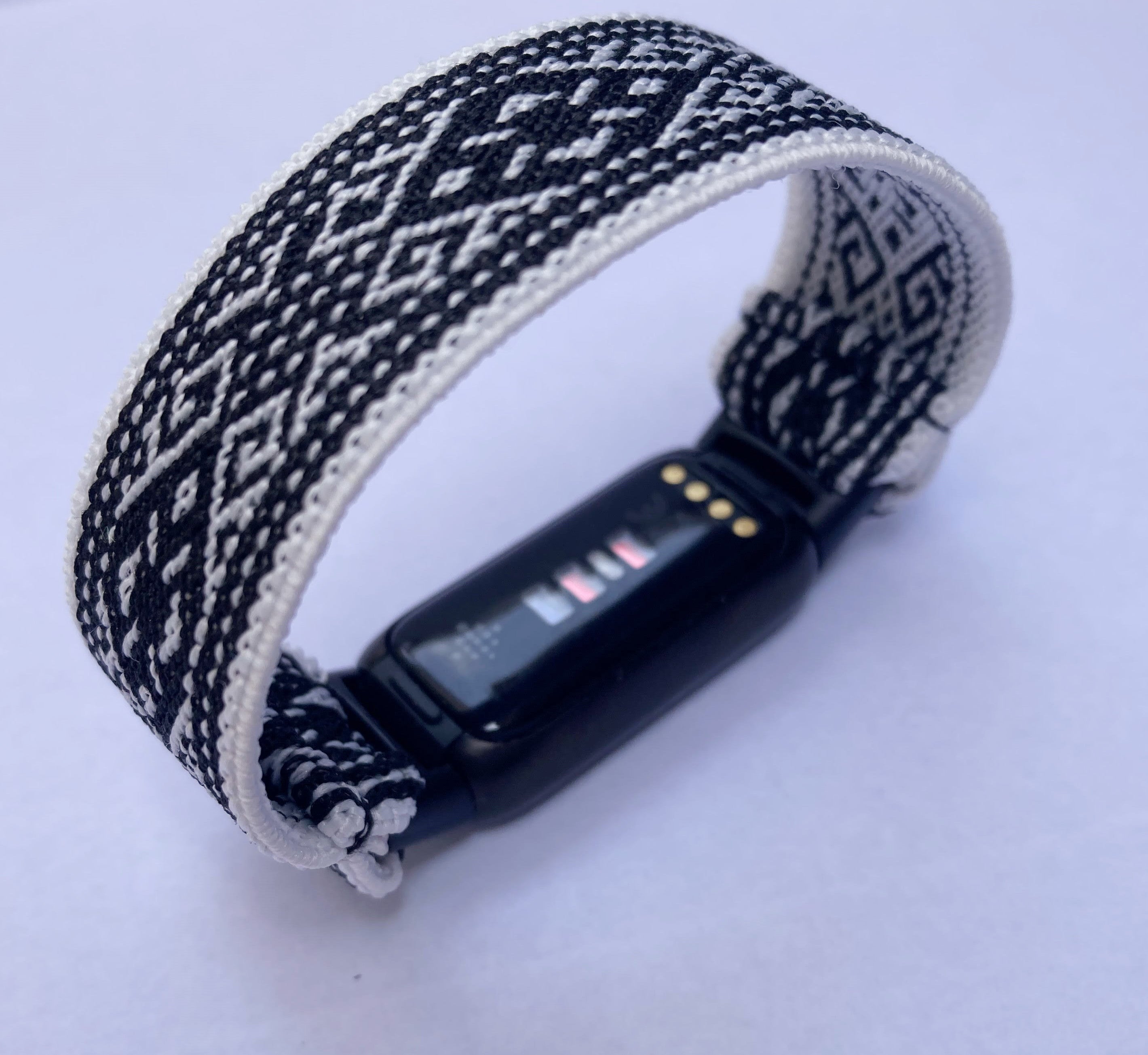 Elastic watch band for Fitbit Luxe hand made Boho hippie Elastic watch band New