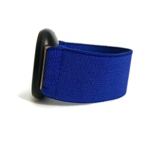 Elastic band for Fitbit Versa 3 / Fitbit Sense watch band Elastic band Fitbit Versa 3 Fitbit sense solid blue