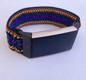 Elastic watch band for Fitbit charge 3 / 4 bands  Handmade Customized Boho hippie Fitbit watch bands