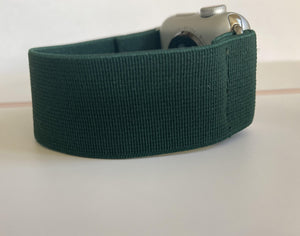 Elastic Apple Watch band for all series 1 2 3 4 5 6  watch bands  for  38mm 40mm 42mm 44mm dark green