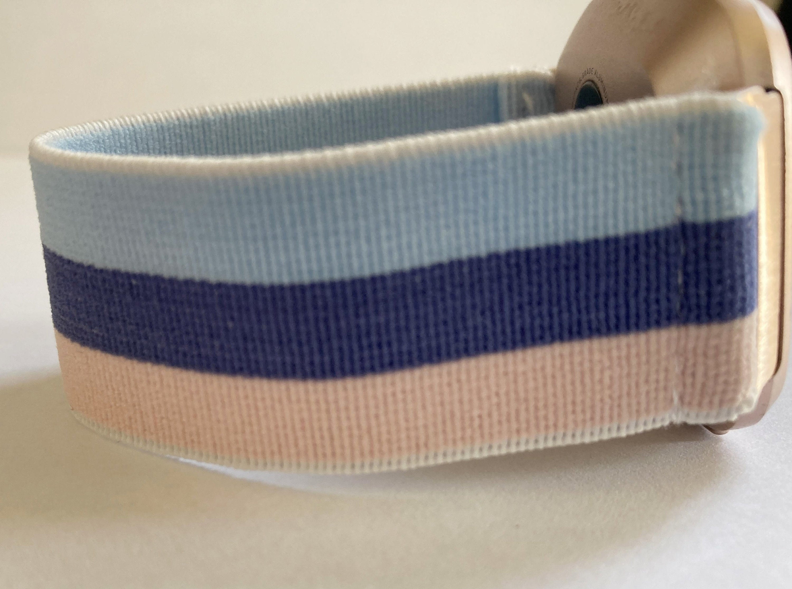 Elastic Fitbit Versa 1 / 2 and Lite watch band Fitbit Versa bands  -  blue pink navy blue Stripe boho style