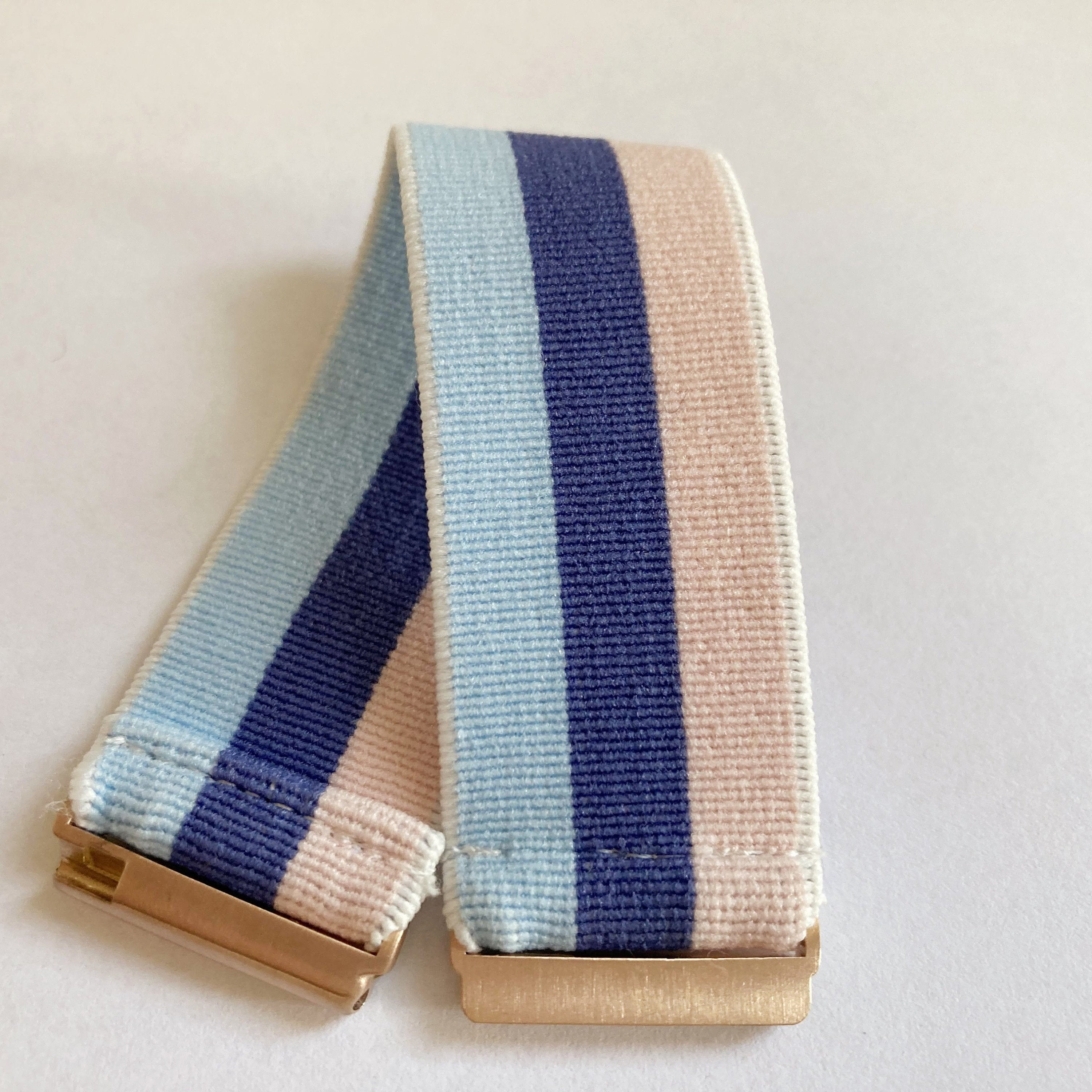 Elastic Fitbit Versa 1 / 2 and Lite watch band Fitbit Versa bands  -  blue pink navy blue Stripe boho style