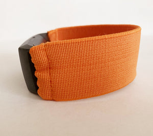 Elastic watch band for Fitbit charge 3 / 4 bands  Handmade Customized Boho hippie orange