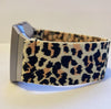 Elastic watch band for Fitbit Ionic Watch band Boho Hippie leopard iwatch band handmade