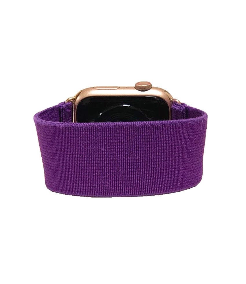 Elastic Apple Watch band for 38mm 40mm 42mm 44mm Apple Watch All series 1 2 3 4 5 6 Purple