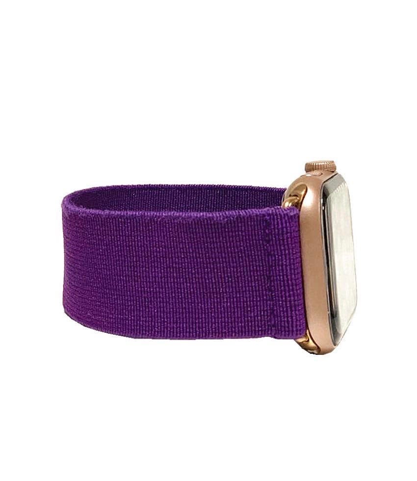 Elastic Apple Watch band for 38mm 40mm 42mm 44mm Apple Watch All series 1 2 3 4 5 6 Purple