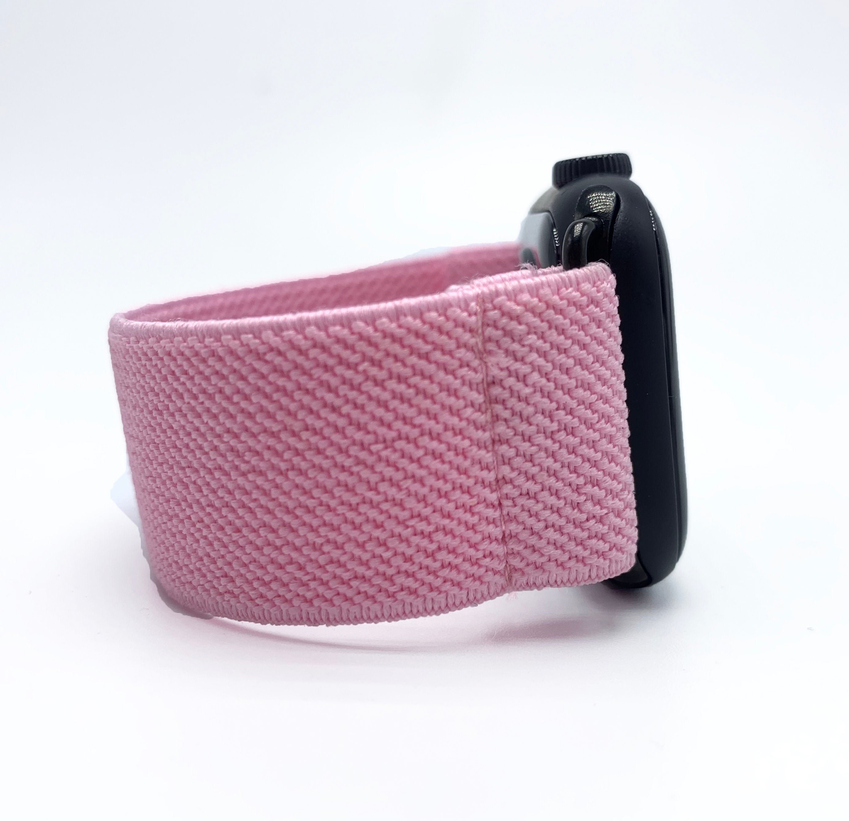 Elastic Apple Watch band fits 38mm 40mm 42mm and 44mm for All series  1 -6 handmade bands pink