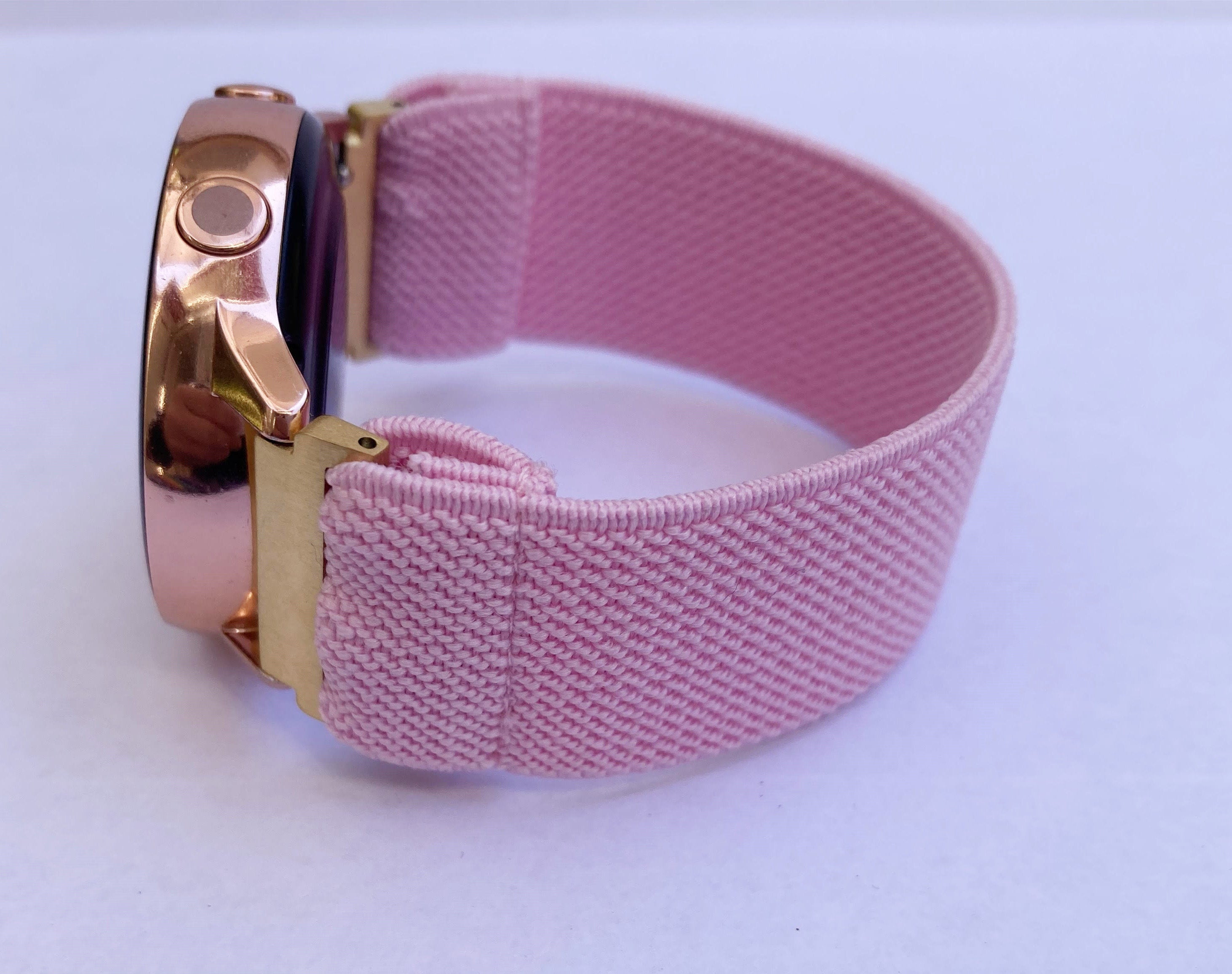 Elastic band for Samsung Galaxy Active 1 & 2 Watch Band handmade watch bands for Samsung watch pink